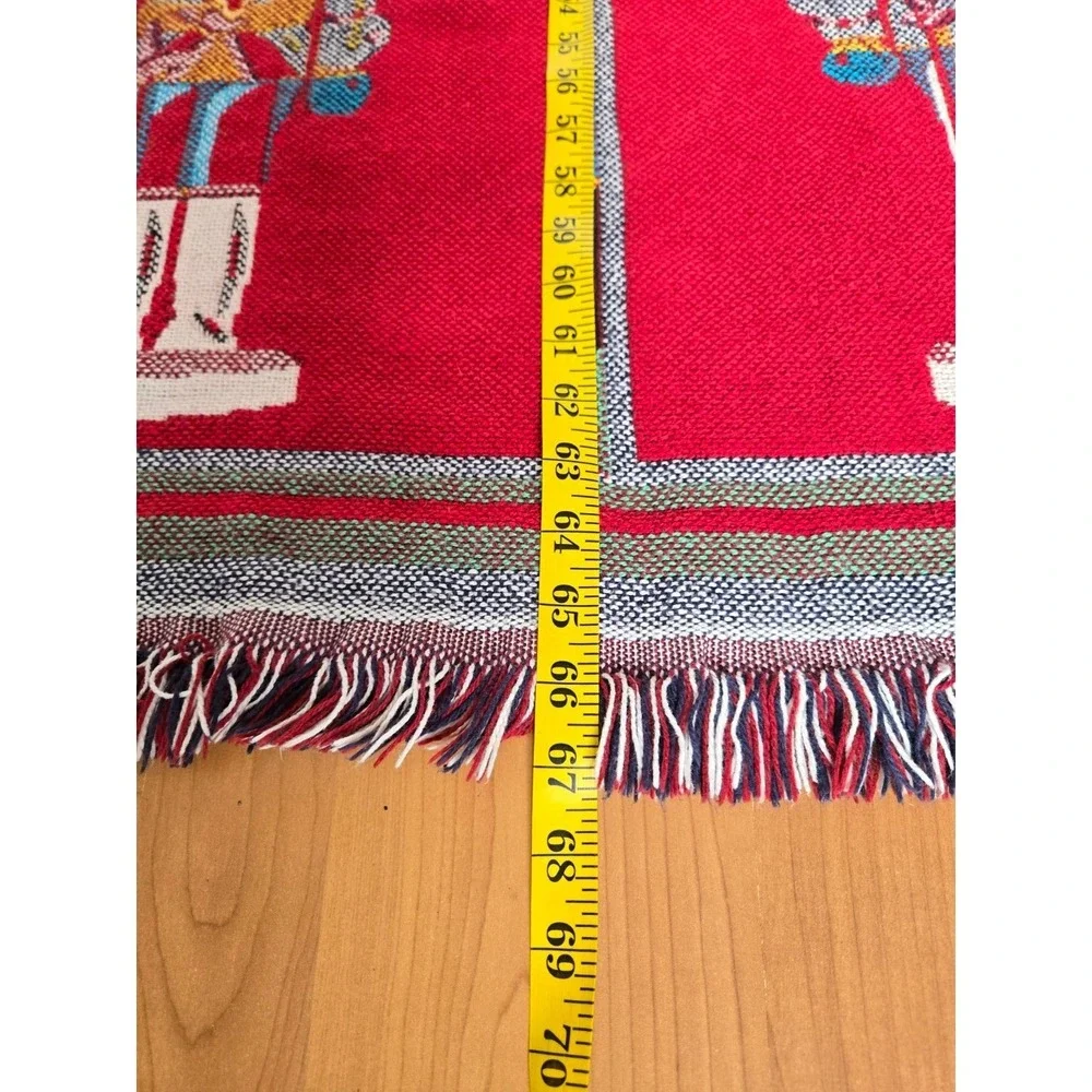 Goodwin Weavers Nutcracker Christmas Woven Throw Blanket Tapestry 49x67 Holiday